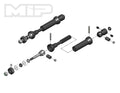 X-Duty CVD Drive Kit, Rear, 87mm to 112mm w/ 10mm x 5mm Bearing, for Traxxas Slash/Rally/Stampede