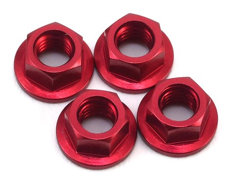MST 6mm Aluminum Drift Wheel Nuts (Red) (4)