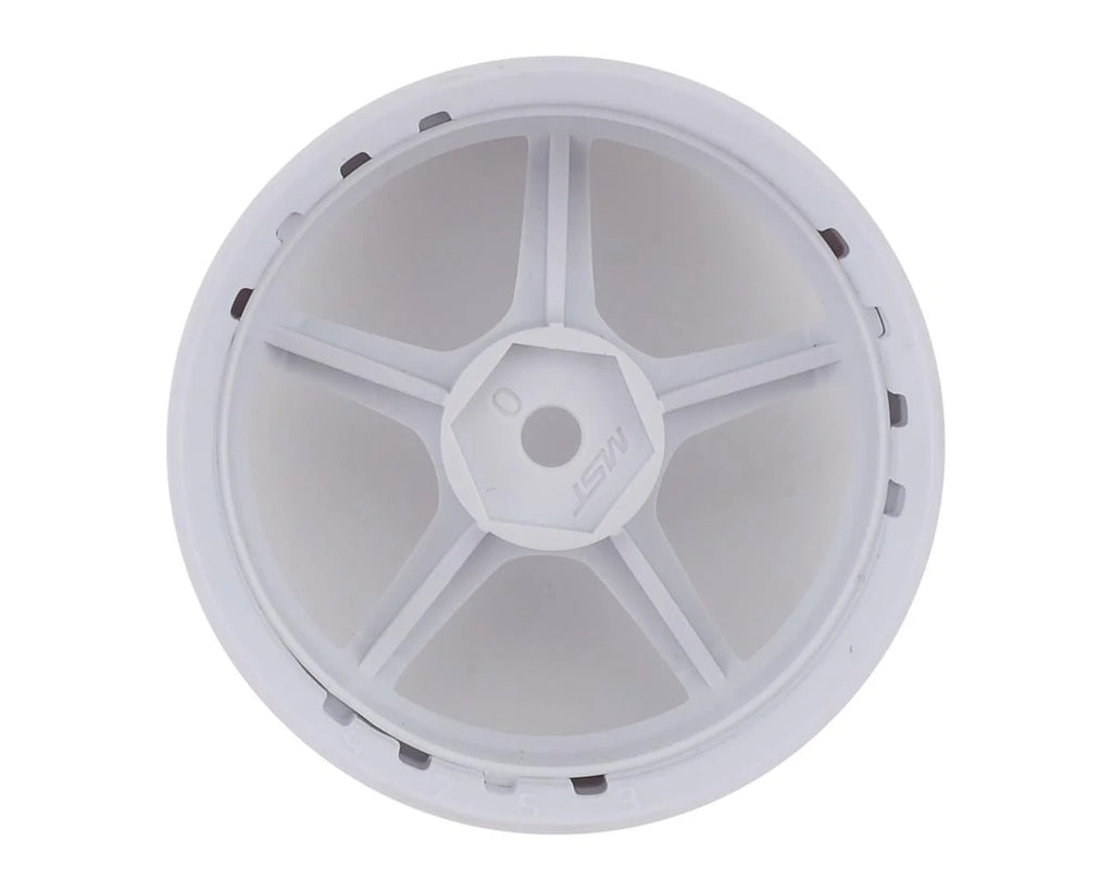 MST GT Wheel Set (White/White) (4) (Offset Changeable) w/12mm Hex