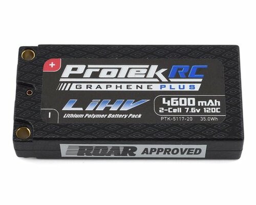 ProTek RC 2S 130C Low IR Si-Graphene + HV LCG Shorty LiPo Battery (7.6V/4800mAh)