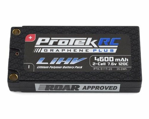 ProTek RC 2S 130C Low IR Si-Graphene + HV LCG Shorty LiPo Battery (7.6V/4800mAh)