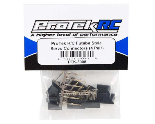 ProTek RC Futaba Style Servo Connectors (4 Pair)