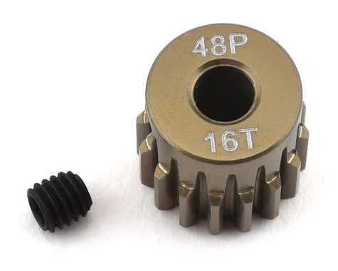 ProTek RC 48P Lightweight Hard Anodized Aluminum Pinion Gear (3.17mm Bore) (16T)