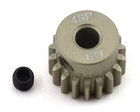ProTek RC 48P Lightweight Hard Anodized Aluminum Pinion Gear (3.17mm Bore) (18T)