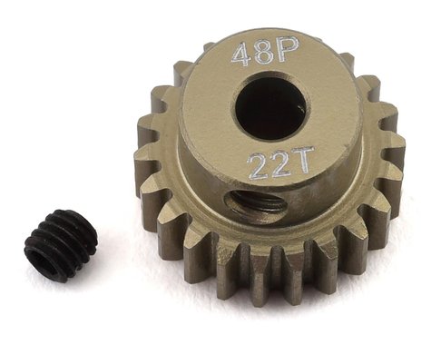 ProTek RC 48P Lightweight Hard Anodized Aluminum Pinion Gear (3.17mm Bore) (22T)