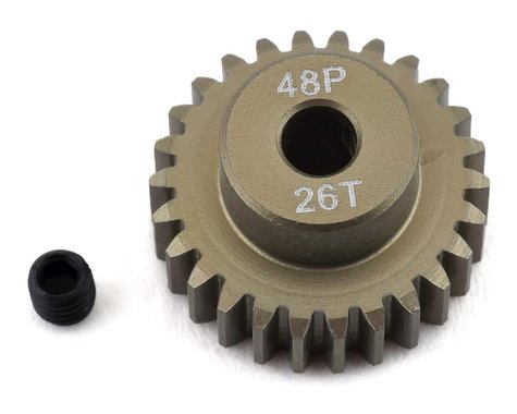 ProTek RC 48P Lightweight Hard Anodized Aluminum Pinion Gear (3.17mm Bore) (26T)