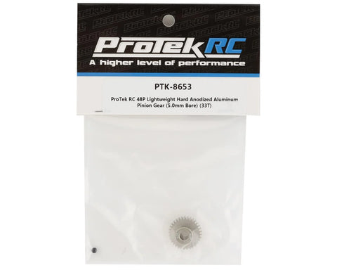 ProTek RC 48P Lightweight Hard Anodized Aluminum Pinion Gear (5.0mm Bore) (33T)