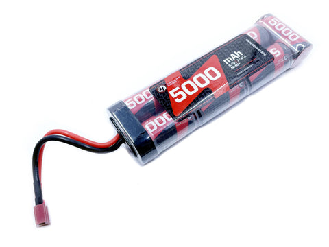 Racers Edge 5000mAh 8.4V 7-Cell NiMH Flat Battery Pack w/ T-Plug