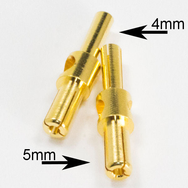 Trinity 4/5mm Universal Charge Lead Bullet Connector (2)