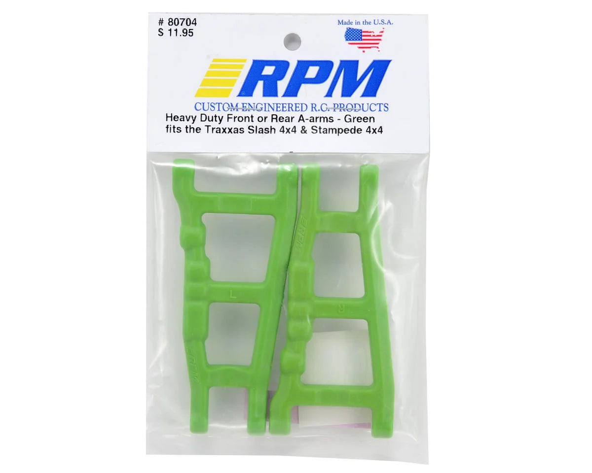 RPM Traxxas 4x4 Front/Rear A-Arm Set (Green) (2)