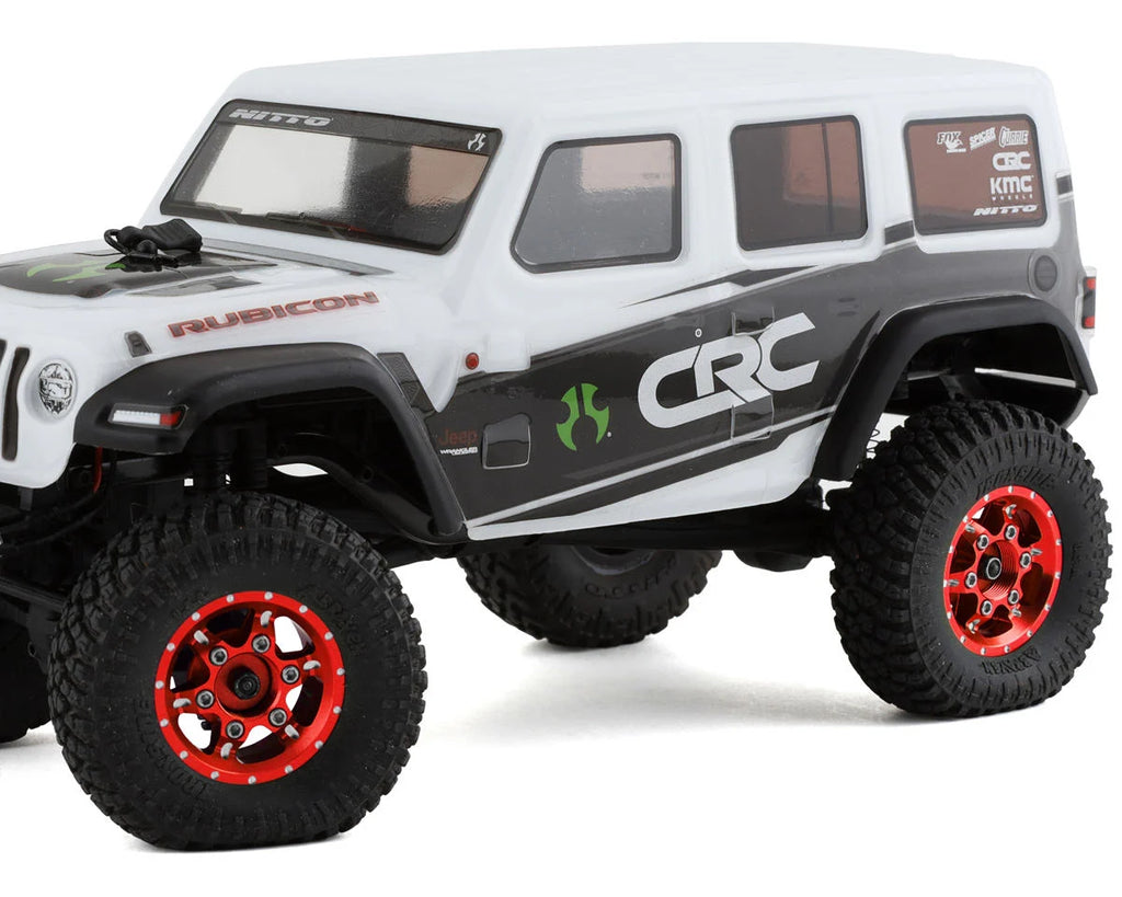 Samix SCX24 Aluminum & Brass Adjustable Offset 1.0" Beadlock Wheels (Green) (4)