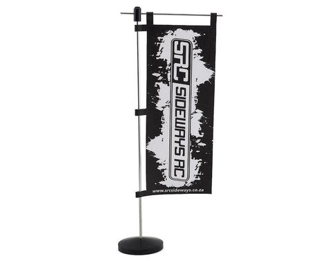 Sideways RC Scale Drift Pit Flag (Black)