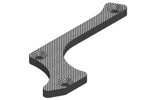 Team Corally Suspension Arm Stiffener - A, Lower Front Right - Graphite 3mm, Dementor, Kronos, Shogun