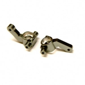 Aluminum Steering Knuckles, Gun Metal, for Associated DR10, 1pr