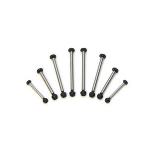 Heat-Treated Polished Steel Lock-nut Style Hinge-pin Kit, Black, for Slash 2WD / Rustler / Stampede