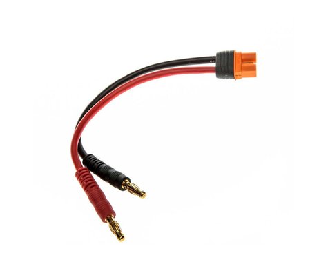 Spektrum RC IC3 Battery Adapter w/4mm Male Bullets & 6" 13 AWG Wire