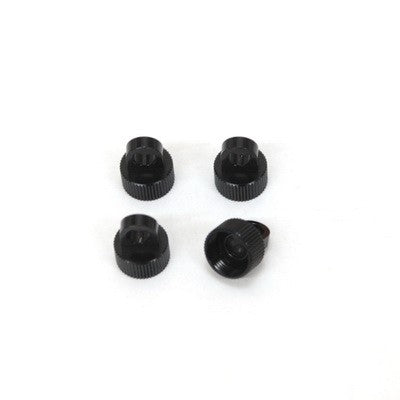 Aluminum Shock Caps, Black, for Axial Wraith, 4pcs