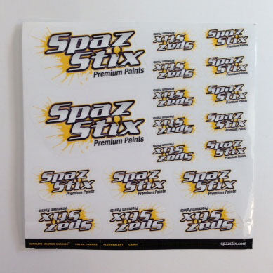 Spaz Stix Decal Sheet – Northwest hobbies