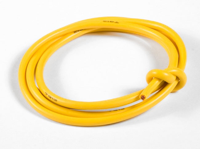 TQ 13 Gauge Super Flexible Wire- Yellow 3'