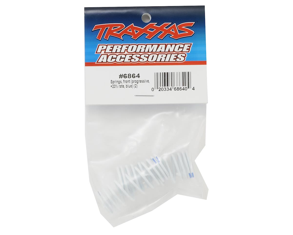 Traxxas Progressive Rate Front Shock Springs (Blue) (2)