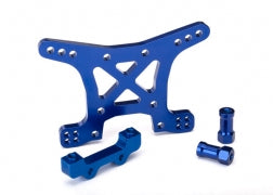 Shock tower, front, 7075-T6 aluminum (blue-anodized)