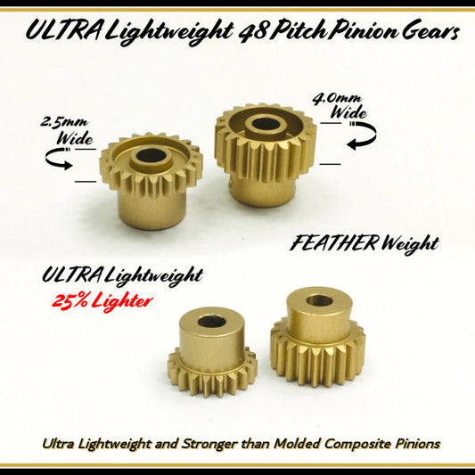 48P Ultra Lightweight Aluminum Pinion Gears