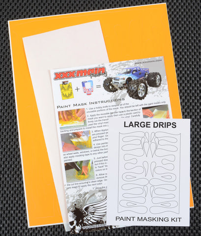 XXX Main Racing M005L Large Drops Paint Mask