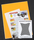 XXX Main Racing M006L Distorted Checkers II Paint Mask