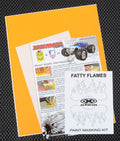 XXX Main Racing M021L Fatty Flames Paint Mask