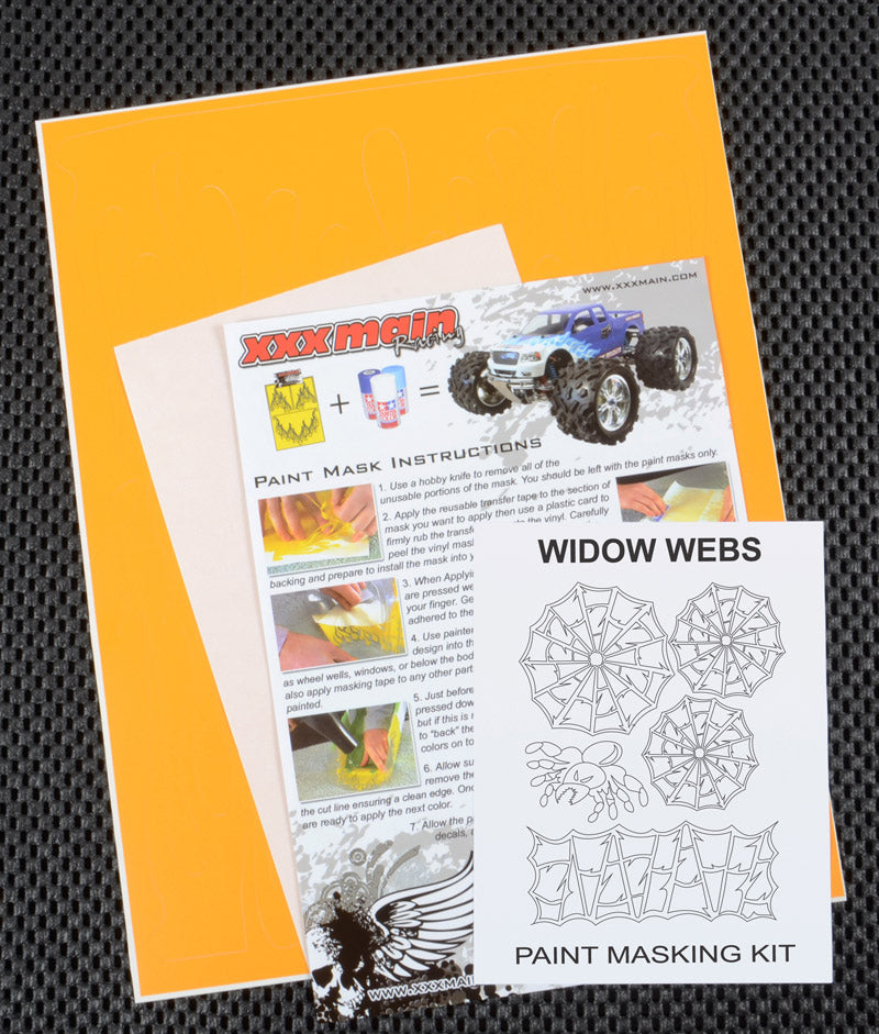 XXX Main Racing M0048L Widow Webs Paint Mask