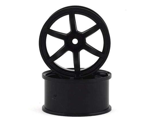 Yokomo 12mm Hex Racing Performer Drift Wheels (Black) (2) (8mm Offset)